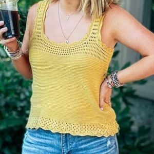 Crochet Cropped Tank